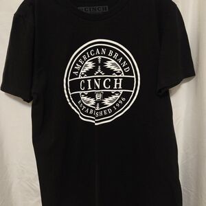Cinch Black and White Logo Tee